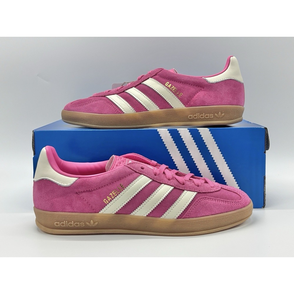 Adidas Gazelle Indoor Women's Sneakers Pink Gum Sole Size 8 JR1356